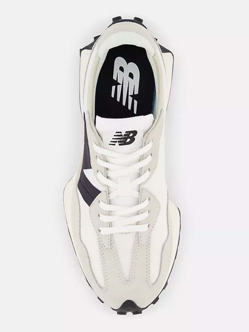 New Balance 327 Sea Salt with White & Black W7 - Picture 5 of 12